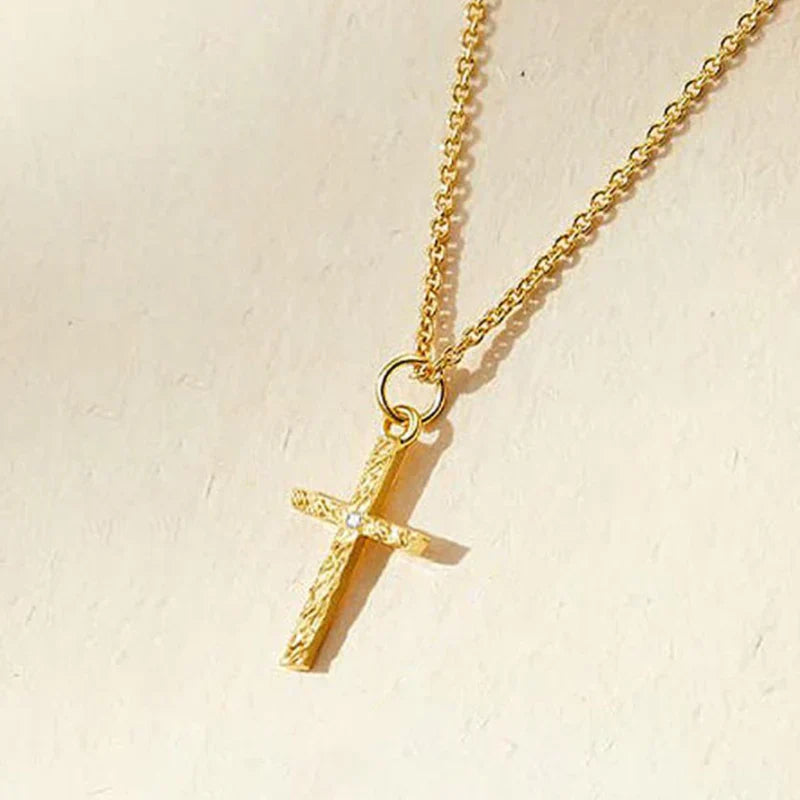 Colar Inicial Cruzado | Ouro