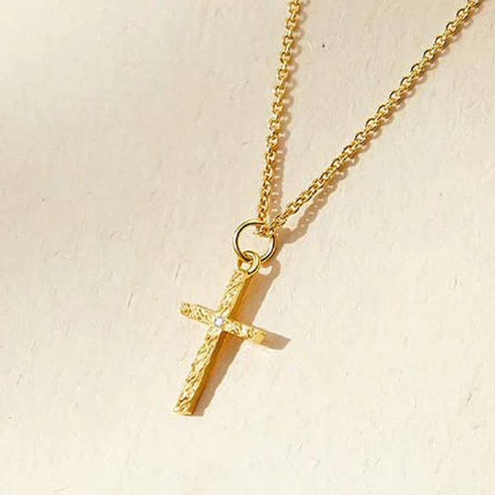 Colar Inicial Cruzado | Ouro