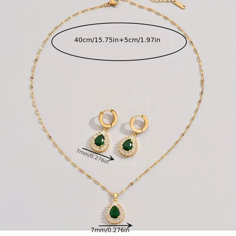 Conjunto de joias Rheya Lysandelle | Ouro