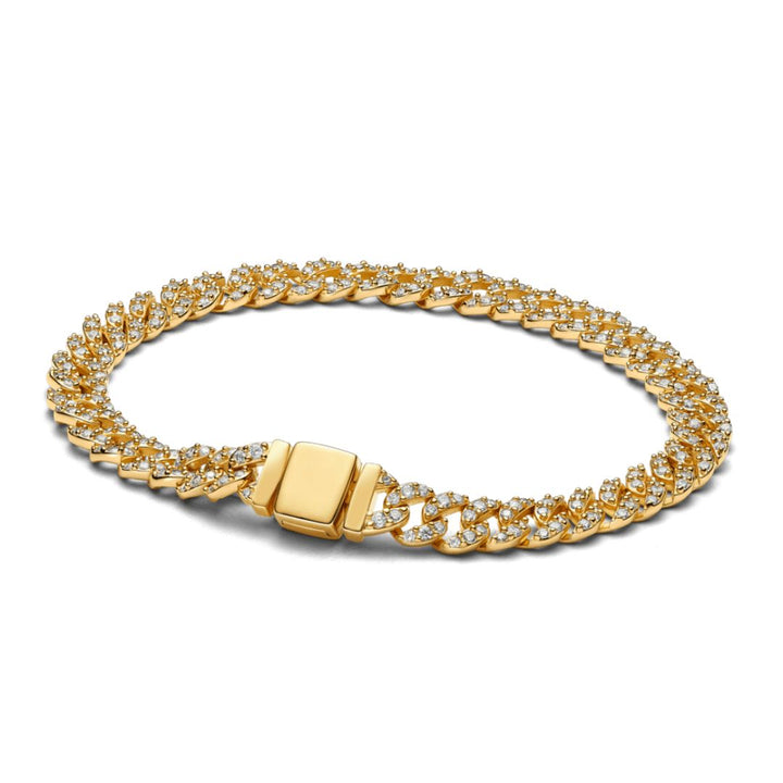 Pulseira Cubana em Moissanita