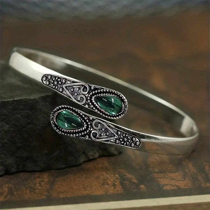 Pulseira Esmeralda Devereux | Ouro Branco