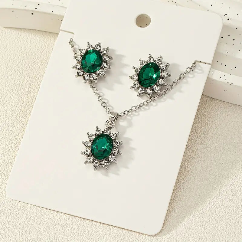 Conjunto de joias Katya Smeryn | Ouro branco