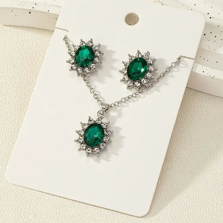 Conjunto de joias Katya Smeryn | Ouro branco