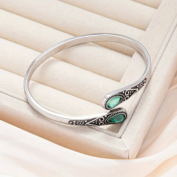 Pulseira Esmeralda Devereux | Ouro Branco