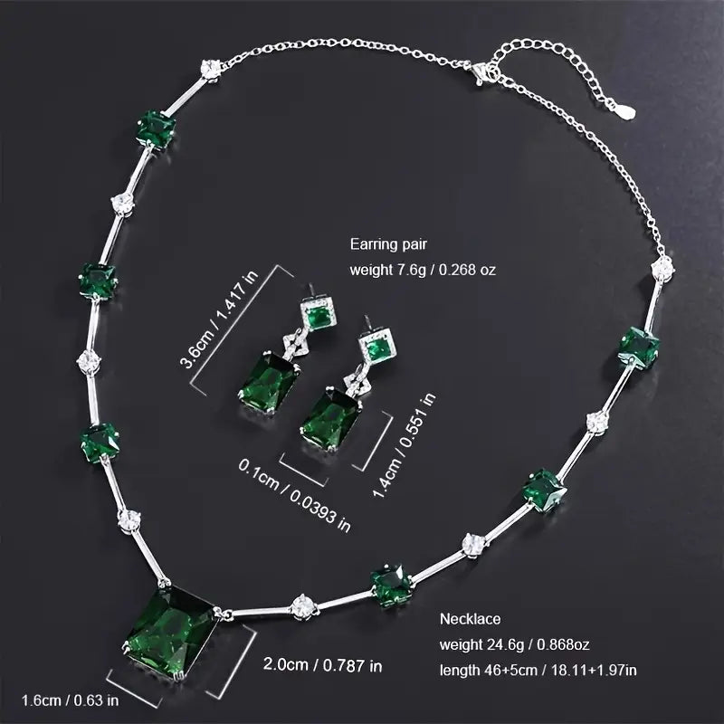 Conjunto de joias Daphira Verelune | Ouro branco